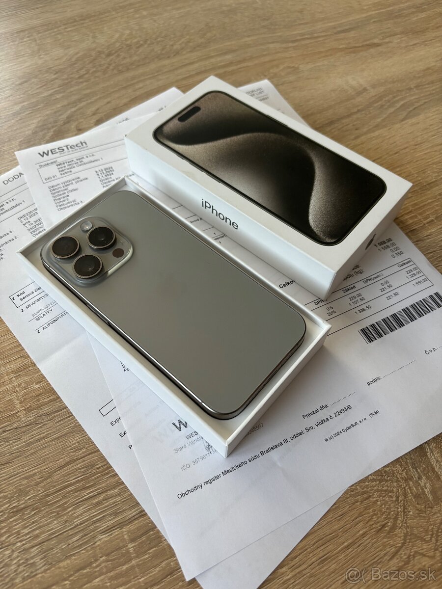 Apple iPhone 15 Pro 256gb Natural Titanium