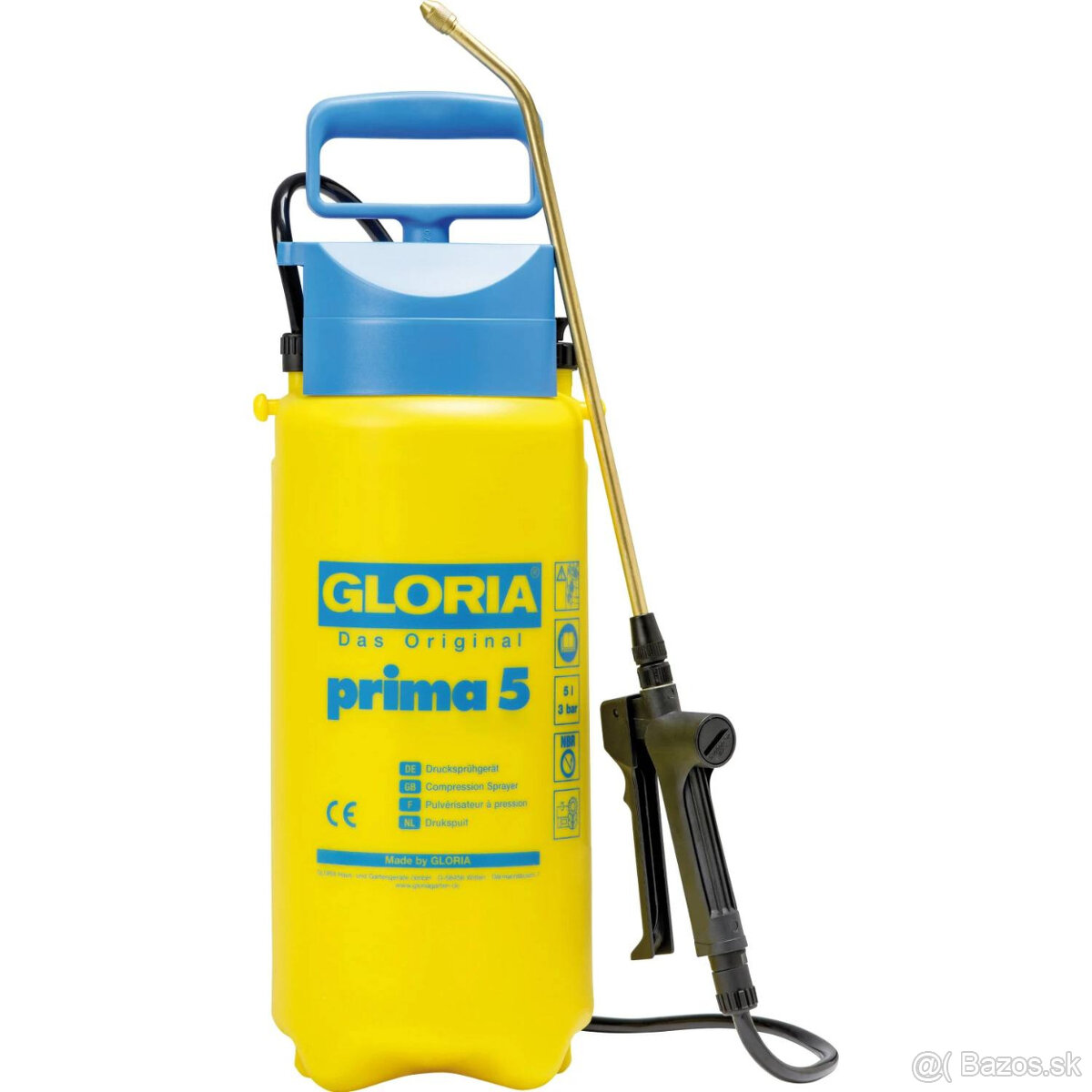 Tlakový postrekovač Prima Gloria 5, 3 bar, 5 L