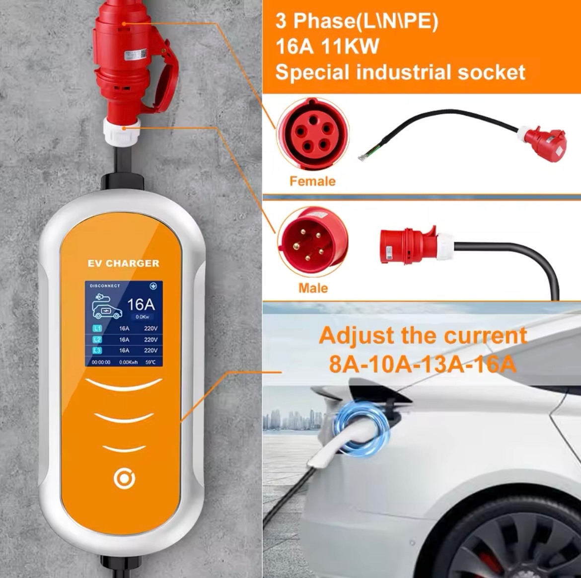 Wallbox NOVÁ nabíjacia stanica elektromobilu 11kW Nabíjaci.