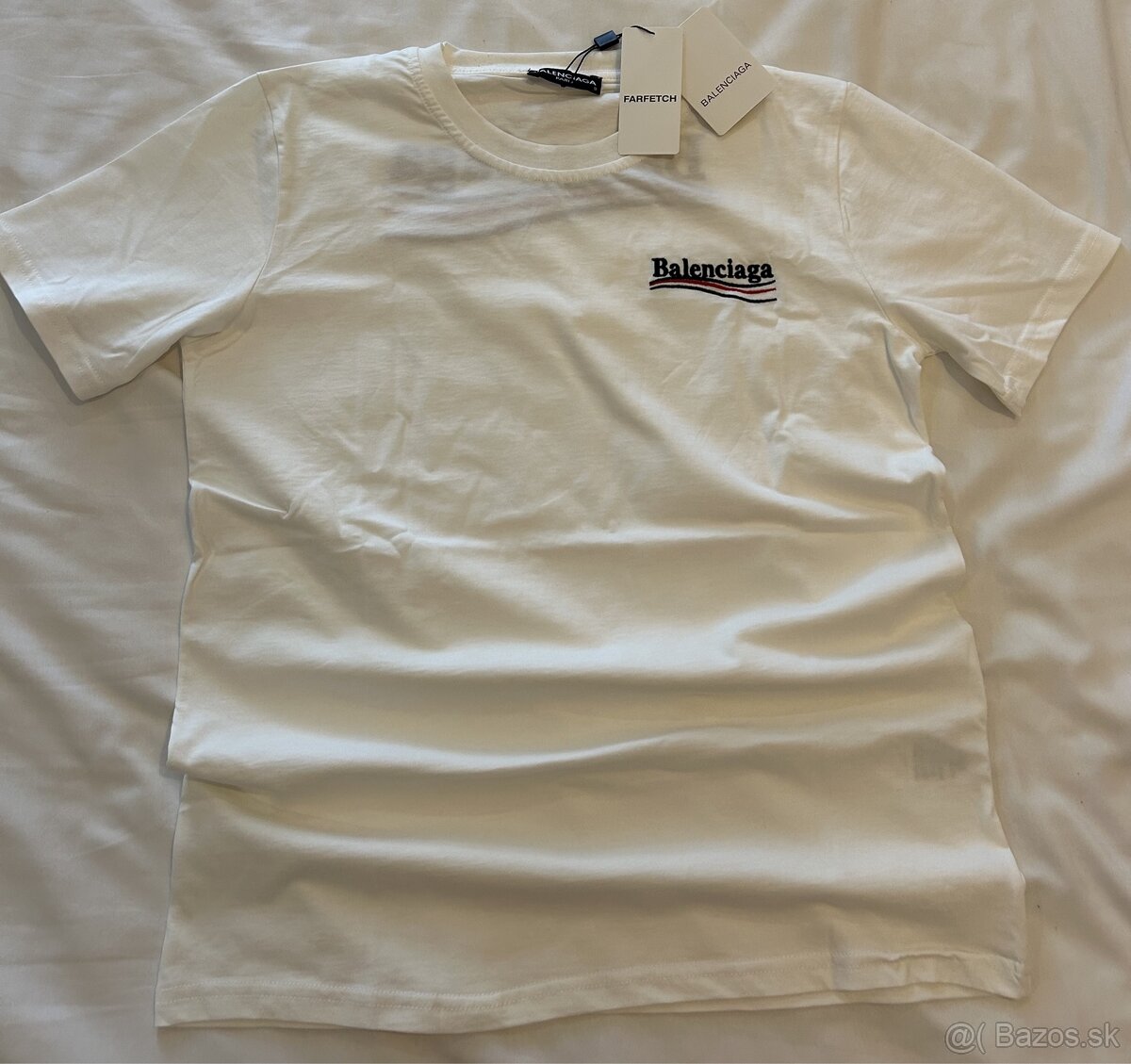 Balenciaga White Tee, Size S