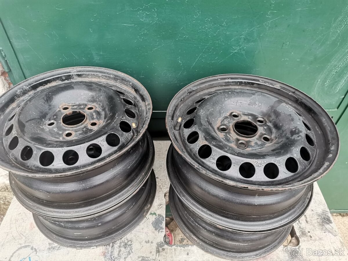 ORIGINÁL VW GROUP PLECHOVÉ DISKY 5X112 R15 SUPER CENA