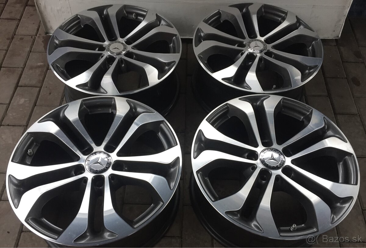 5x112 R17 Original Mercedes šedo-leštene ET 36