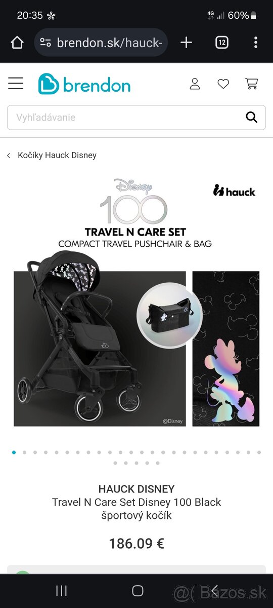 Predám kočík Športový kočík Hauck Travel N Care Set - Disney