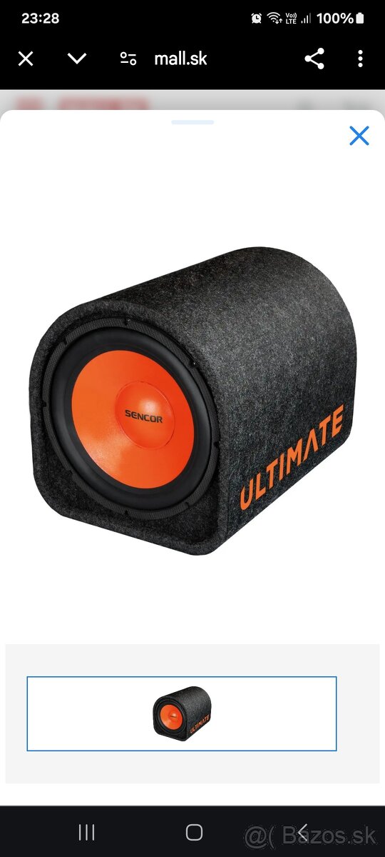 Predám aktívny Subwoofer Sencor 600W.