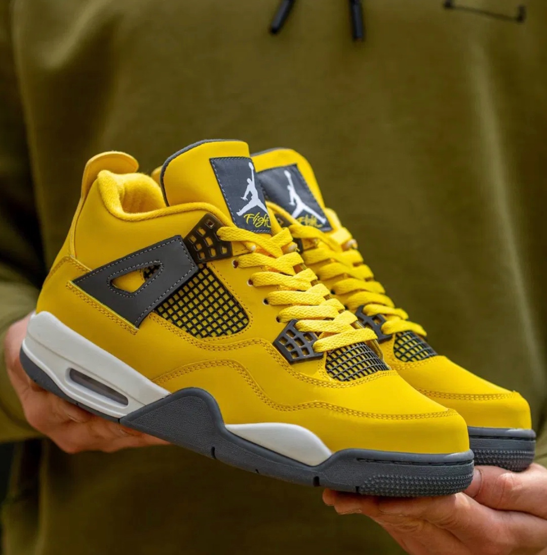 Nike Air Jordan Retro 4 Lightning Tour Yellow