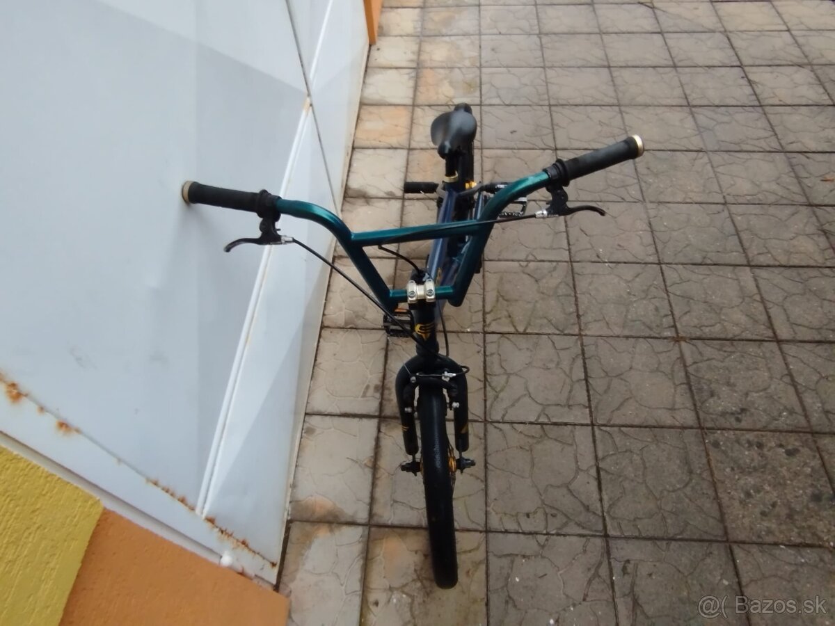 Predám BMX S'COOL XtriX 40 tmavozelený/zlatý