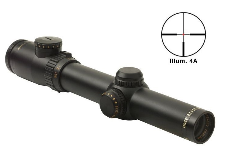 Puškohľad  BUSHNELL ELITE 1,25-4x24 RD + WEAVER 30mm