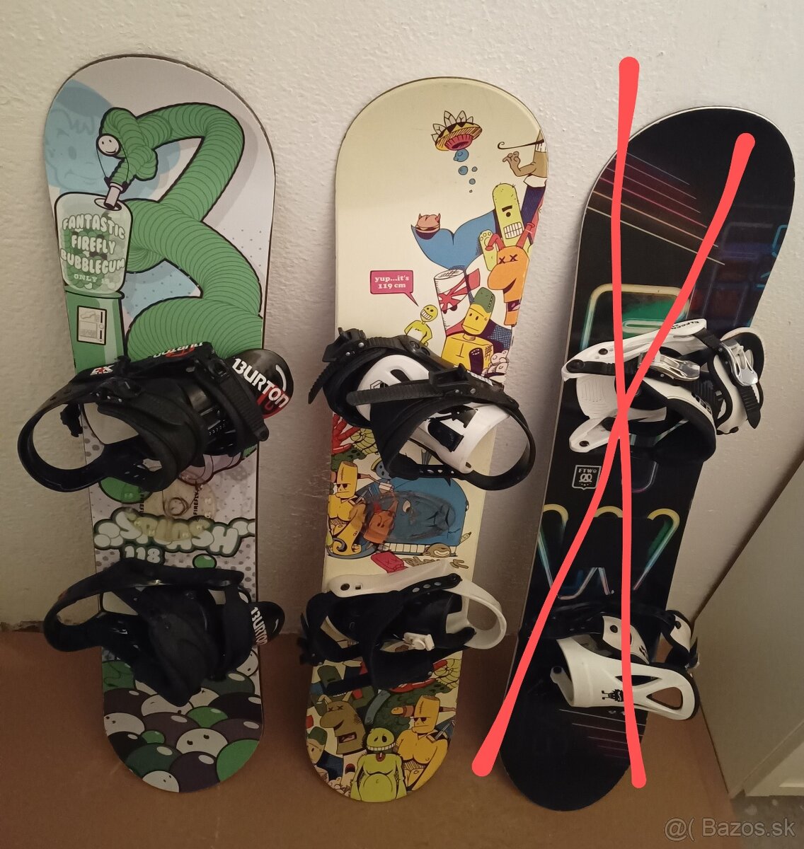 Detsky snowboard 118 cm a 119 cm