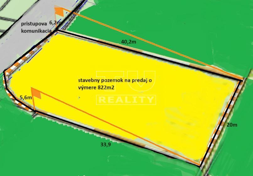 NA PREDAJ STAVEBNÝ POZEMOK S VÝMEROU 822 V OBCI NOVÁ DUBNICA