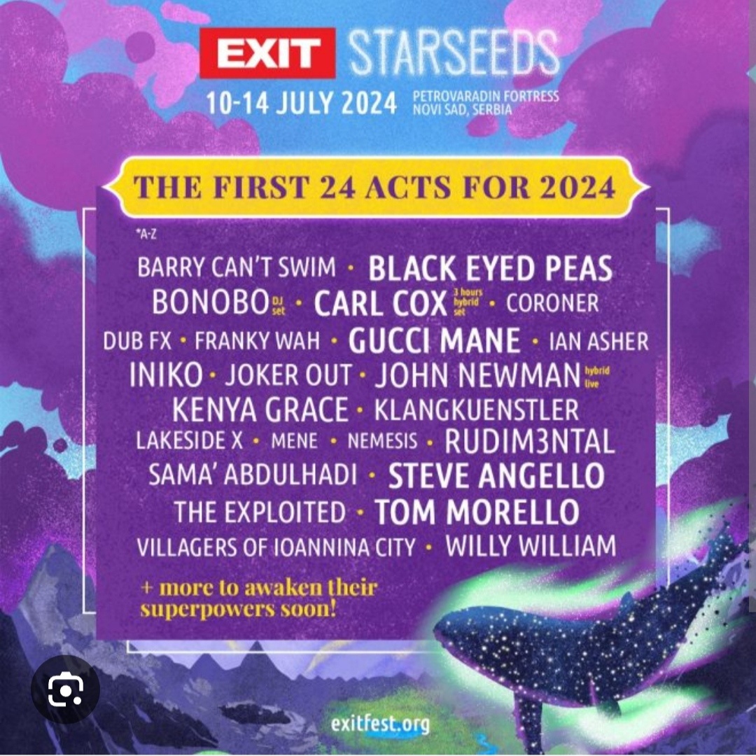 Exit festival 2 lístky