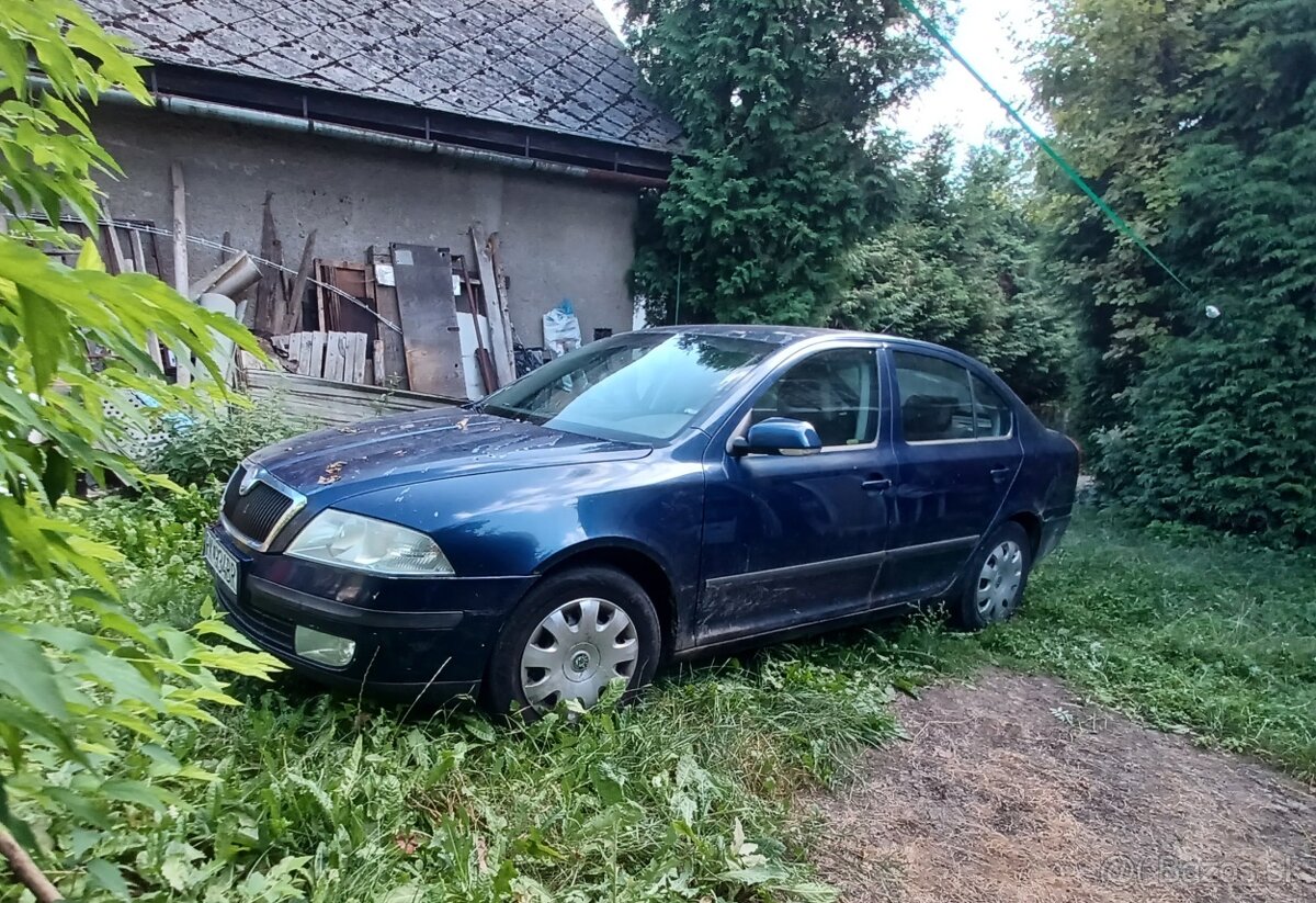 Škoda Octavia 2 r2007 Sedan 1.9 tdi 77kw MODRÁ tm. METALÍZA