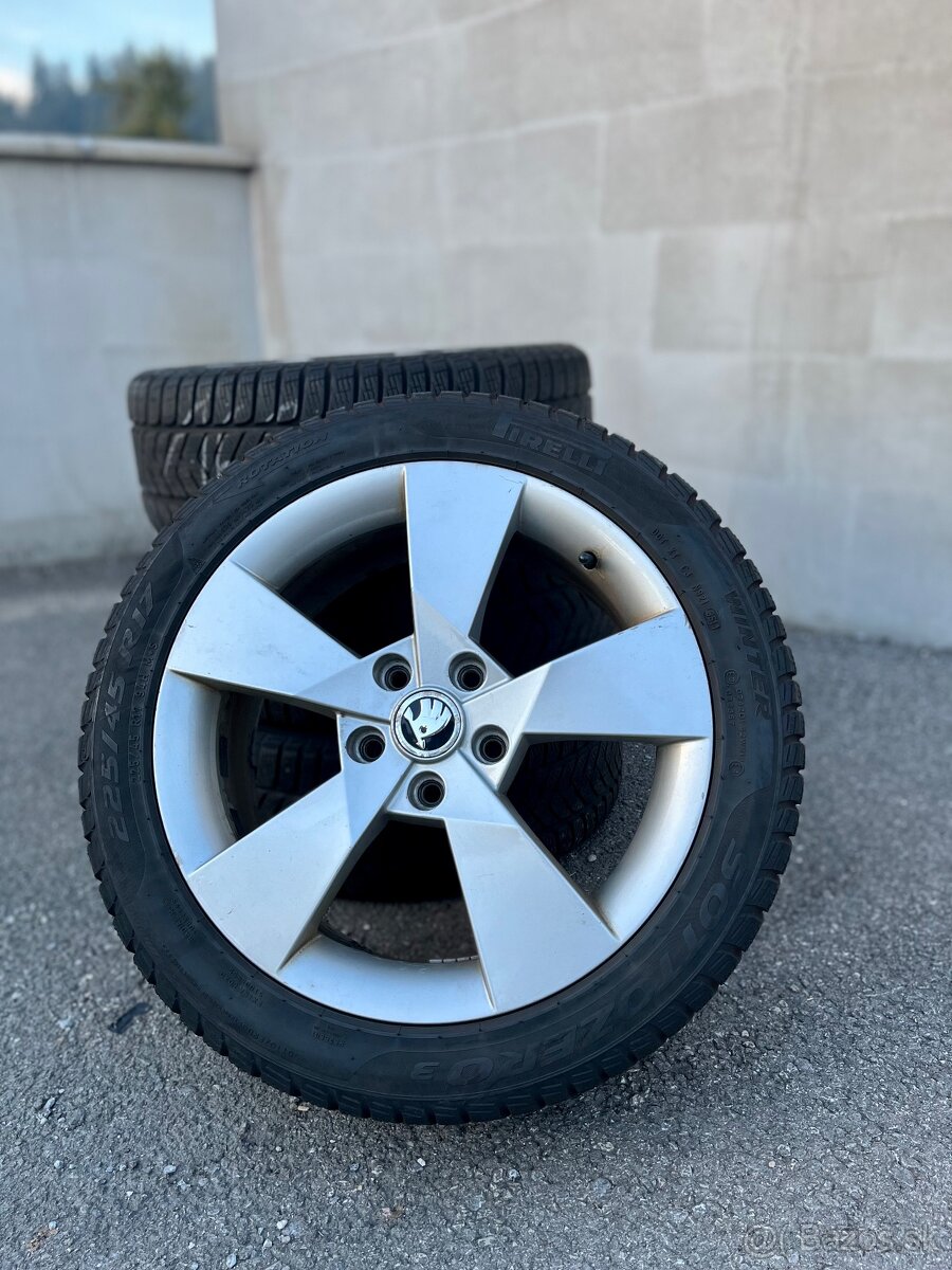 Škoda Denom r17 5x112 225/45 zimné pneumatiky