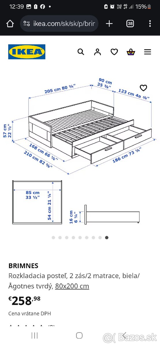 Postel Brimnes IKEA