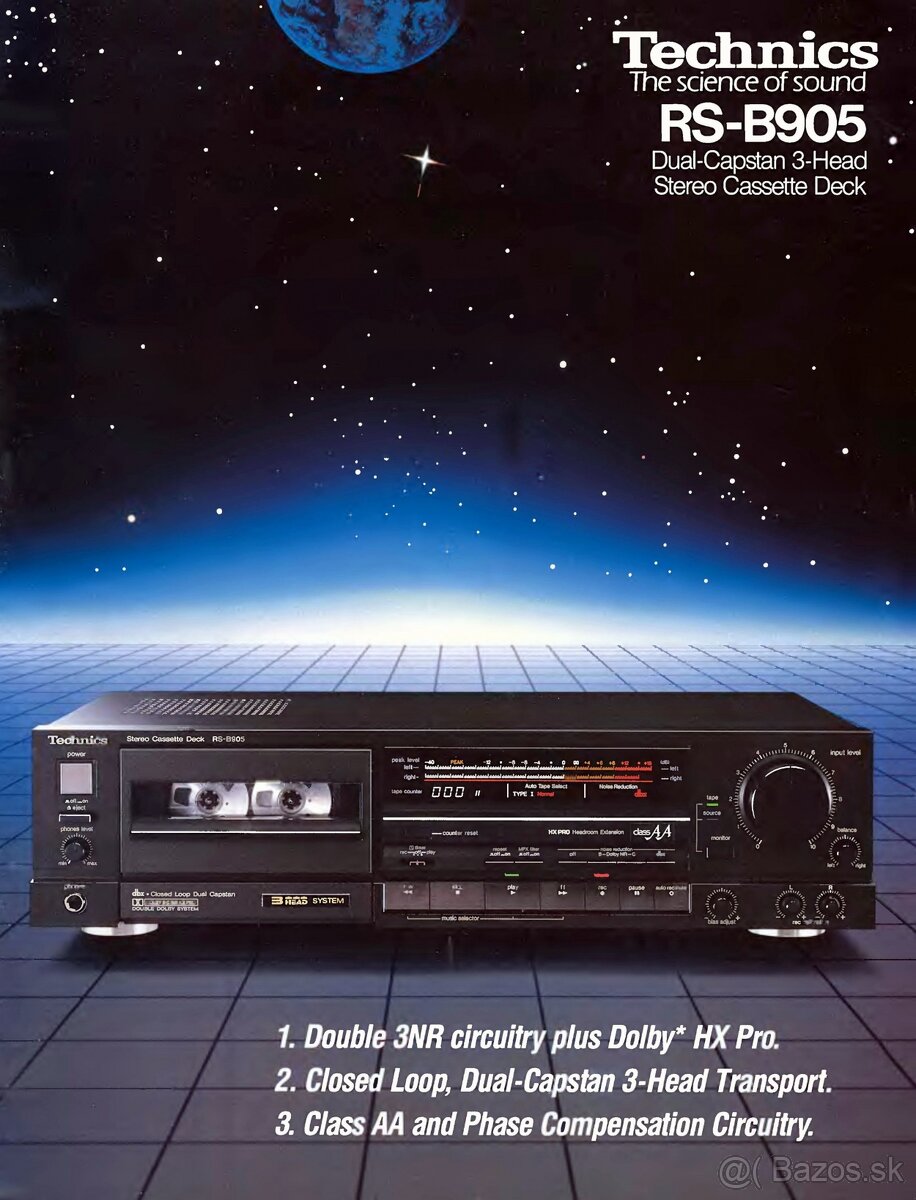 Tape deck TECHNICS model RS-B905