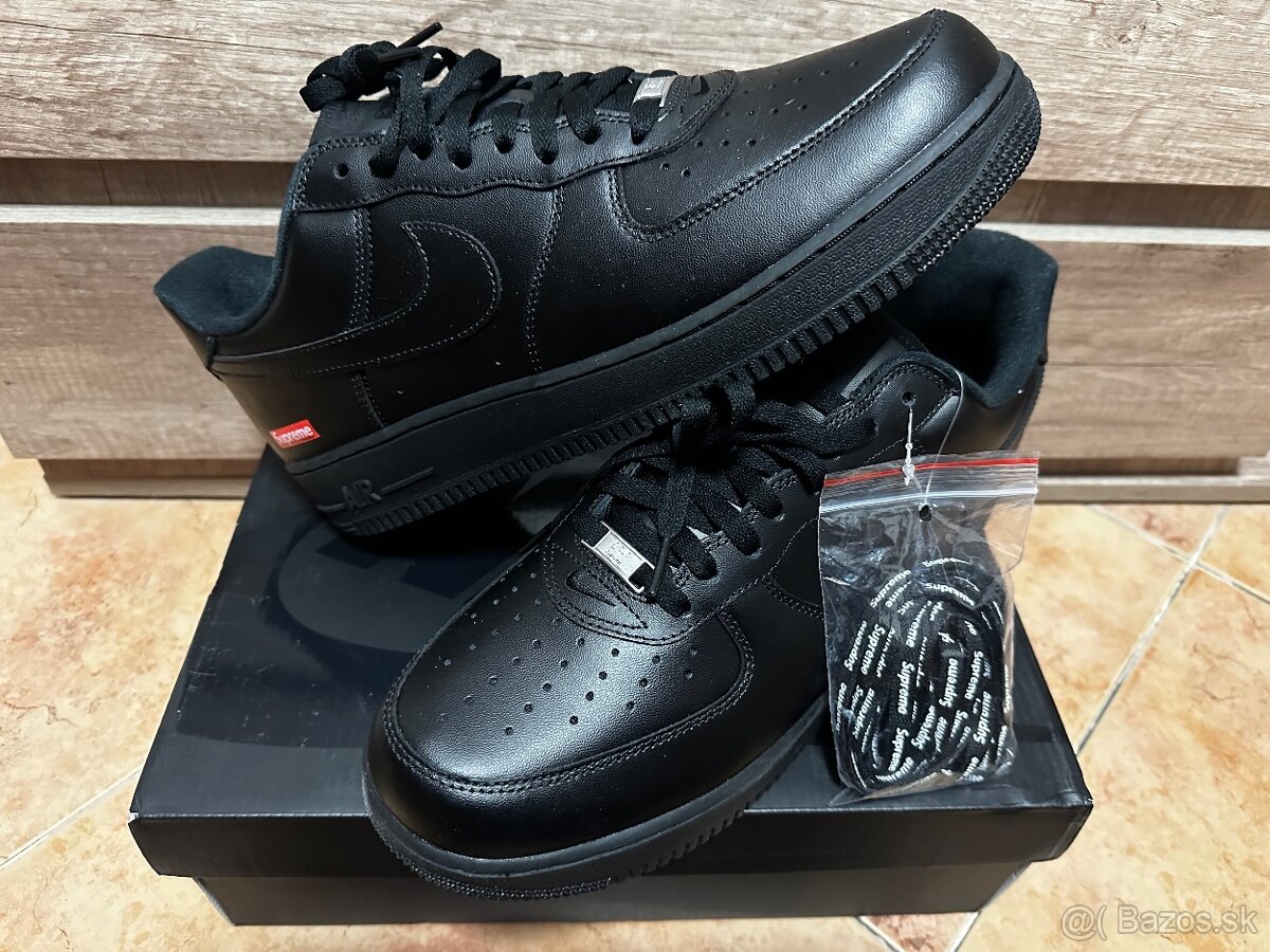 Nike Supreme Air Force 1 low Black Veľkosť 46 / 12