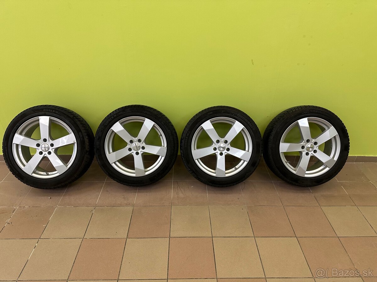 Alu disky DEZENT TD 5x112 r18 + zimné pneumatiky