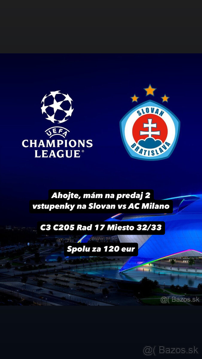 ŠK Slovan Bratislava vs AC Milan