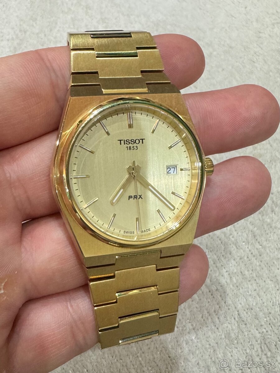 Hodinky Tissot prx 40 mm Gold Zlate