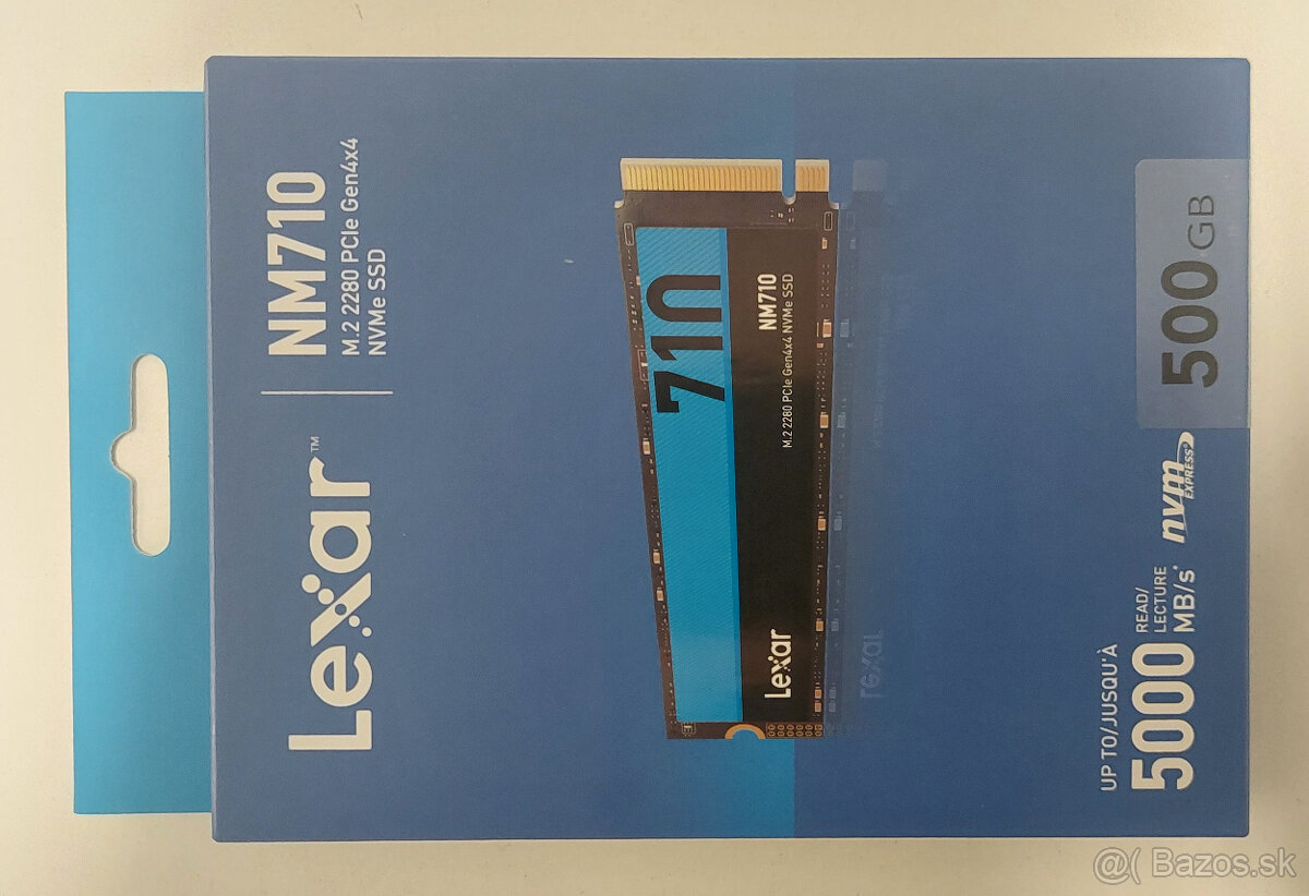 Lexar 500GB NVMe Gen4 (novy)