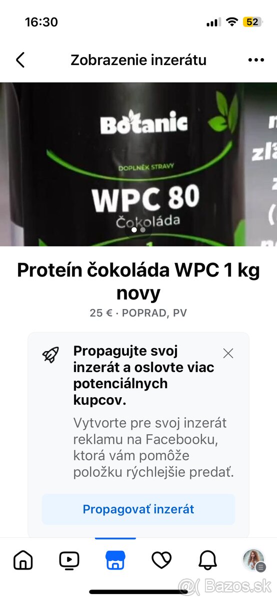 Protein wpc 1 kg čokoláda