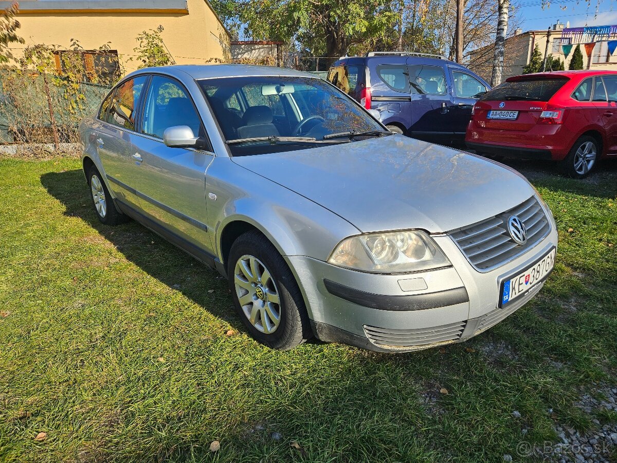 2002 AUTOMAT VW Passat 1.9 TDi 96kw + Nová STK