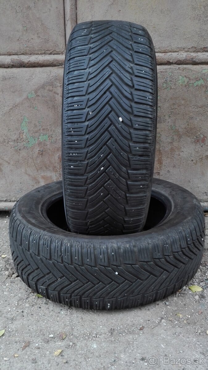 Predám 2-Zimné pneumatiky Michelin Alpin 205/55 R16