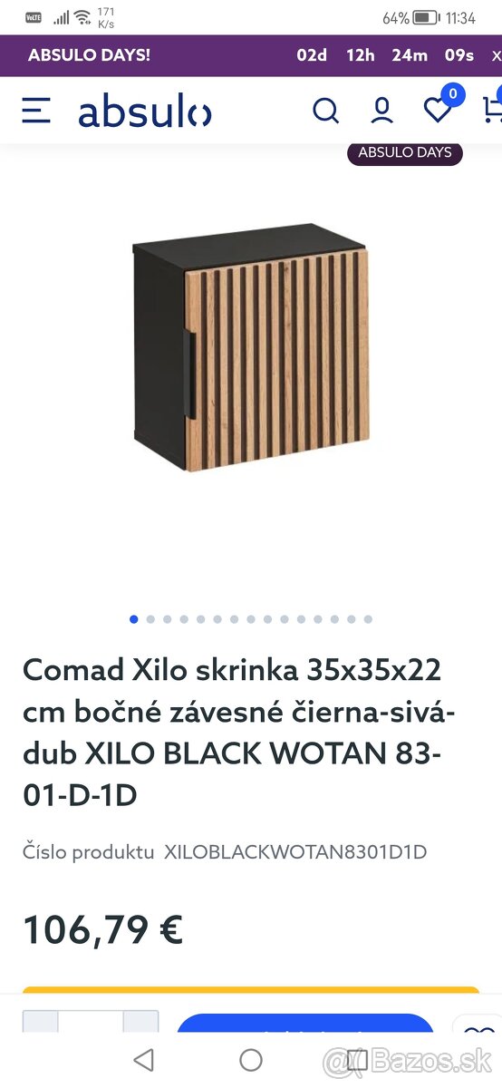 Skrinka Xilo Black Wotan NOVA