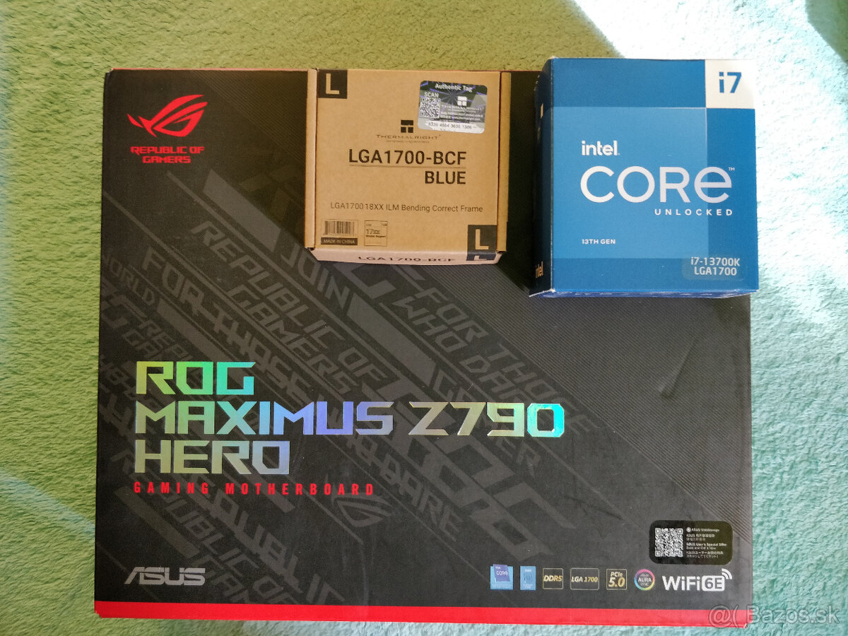 Intel Core i7 13700k +  ASUS ROG MAXIMUS Z790 HERO