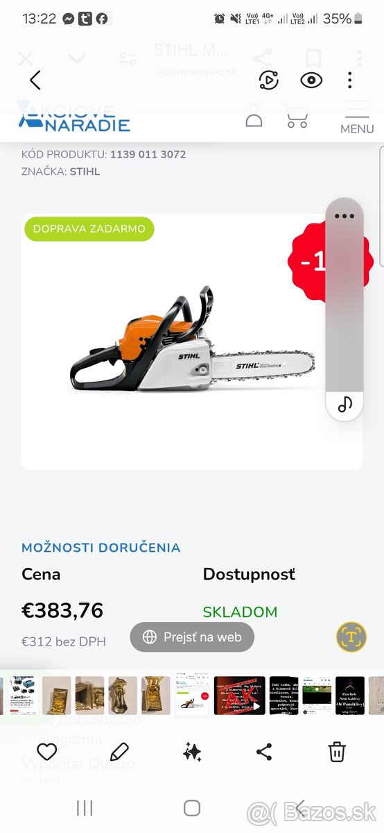 Motorová píla stihl 211c