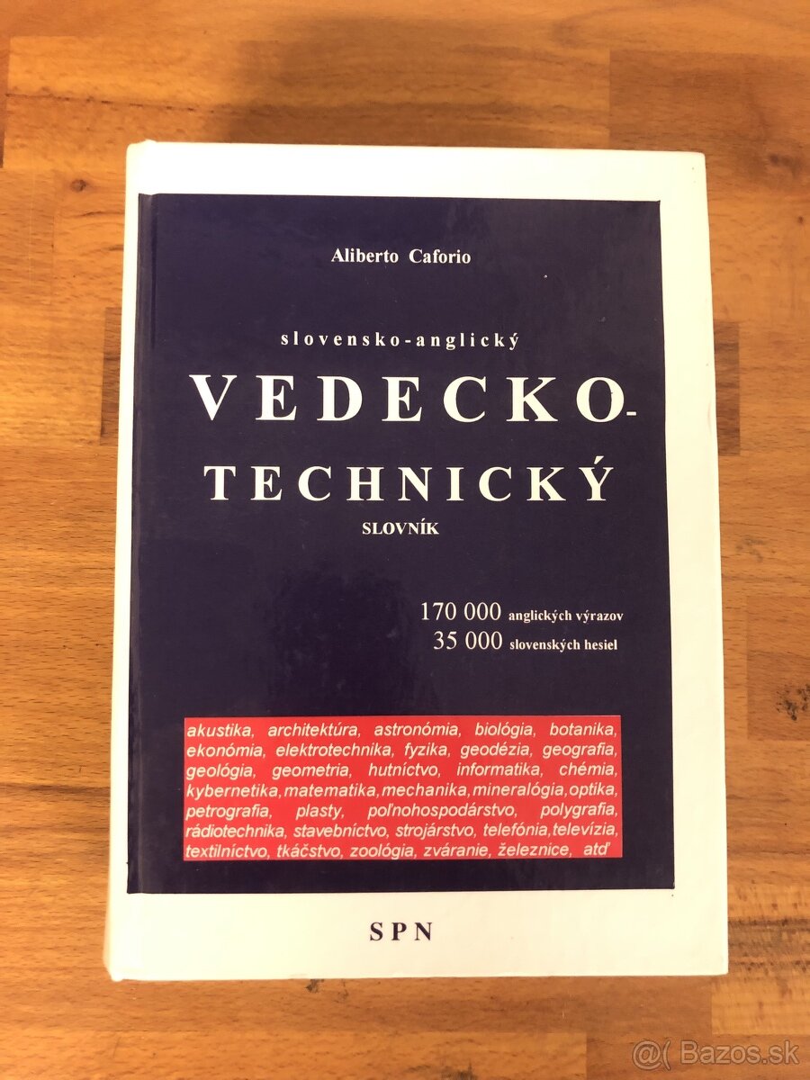 Slovensko - anglický vedecko technický slovník