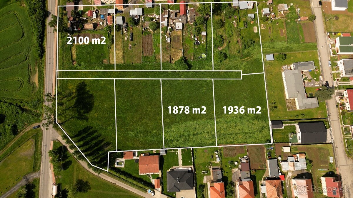 Na predaj Investičné stavebné pozemky v Boľkovciach pri LC.