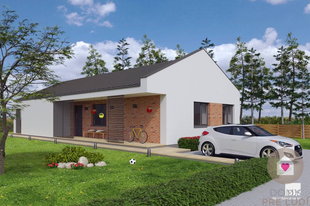 Krásny 4 izbový RD bungalov 114,25 m2 na pozemku 507m2, Sene