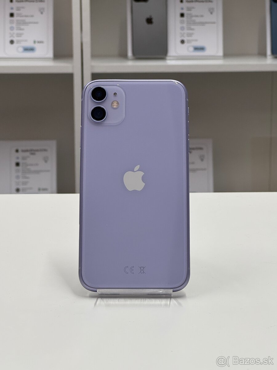 ZÁRUKA 2 ROKY /  Apple iPhone 11 64GB PUrple, 100% ZDRAVIE