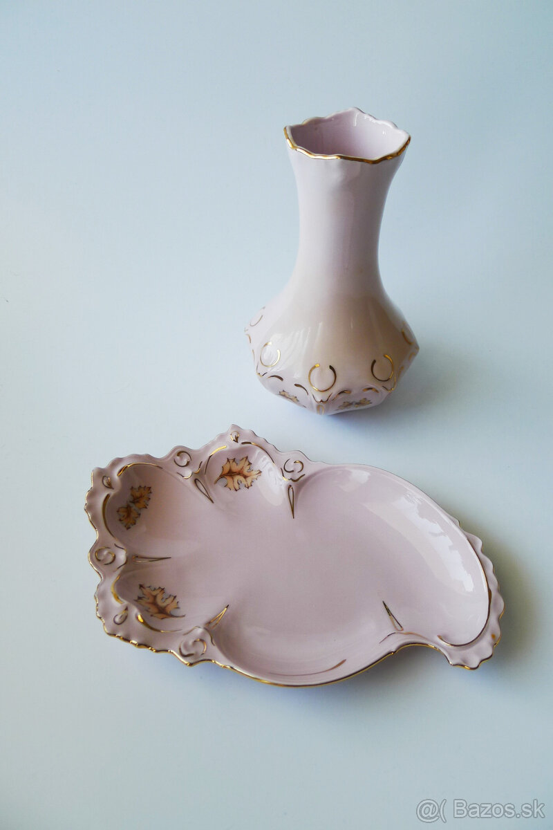 Ružový porcelán - dvojdielny set Chodov REZERVOVANÝ