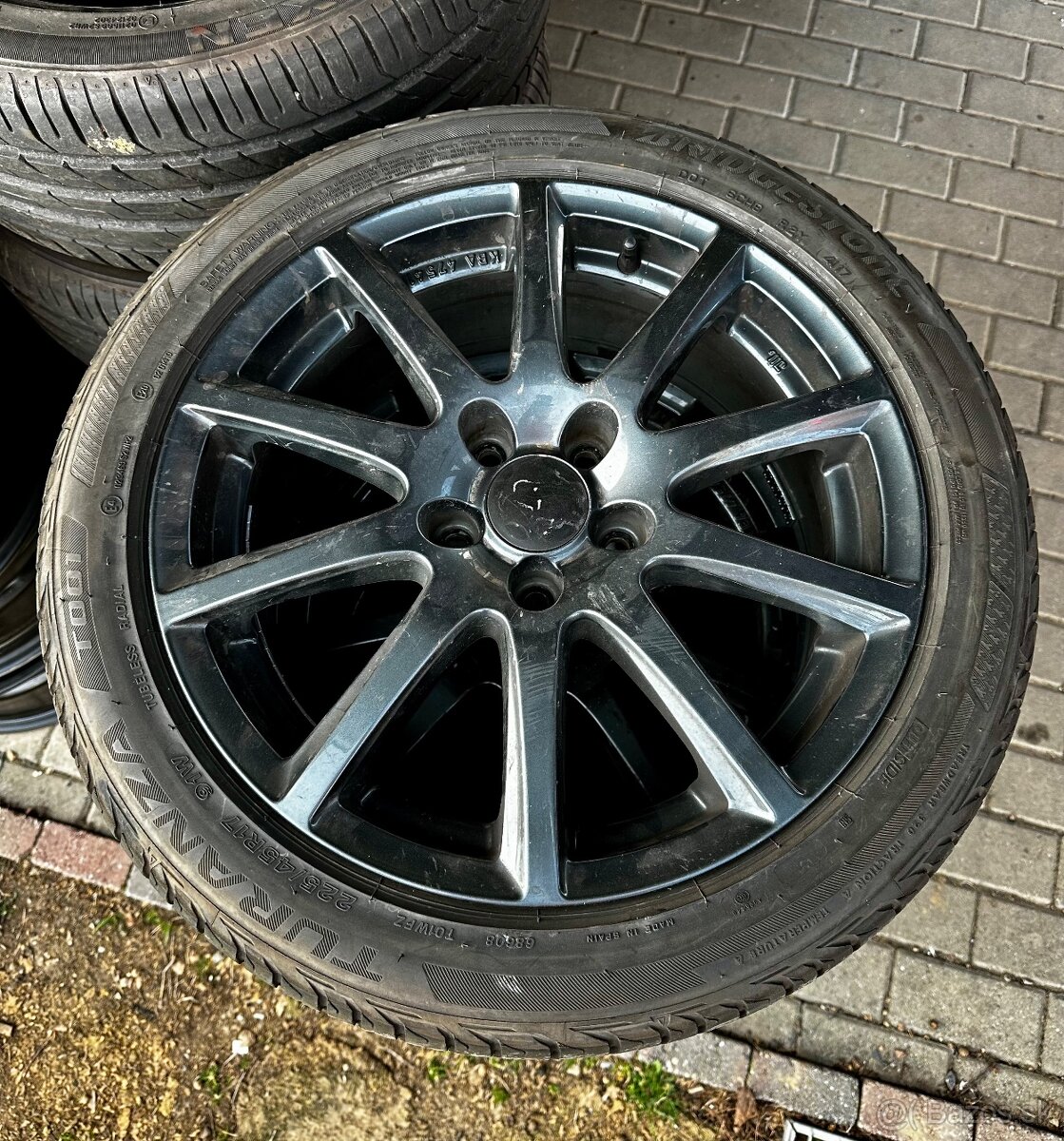 Predám letné elektrony 5x112 s letnými pneu 225/45 r17