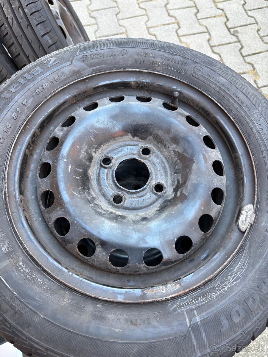 165/70r14 letné na diskoch