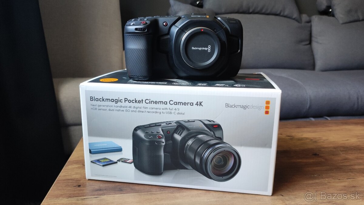 Blackmagic Pocket Cinema Camera 4K a Helios 44-3