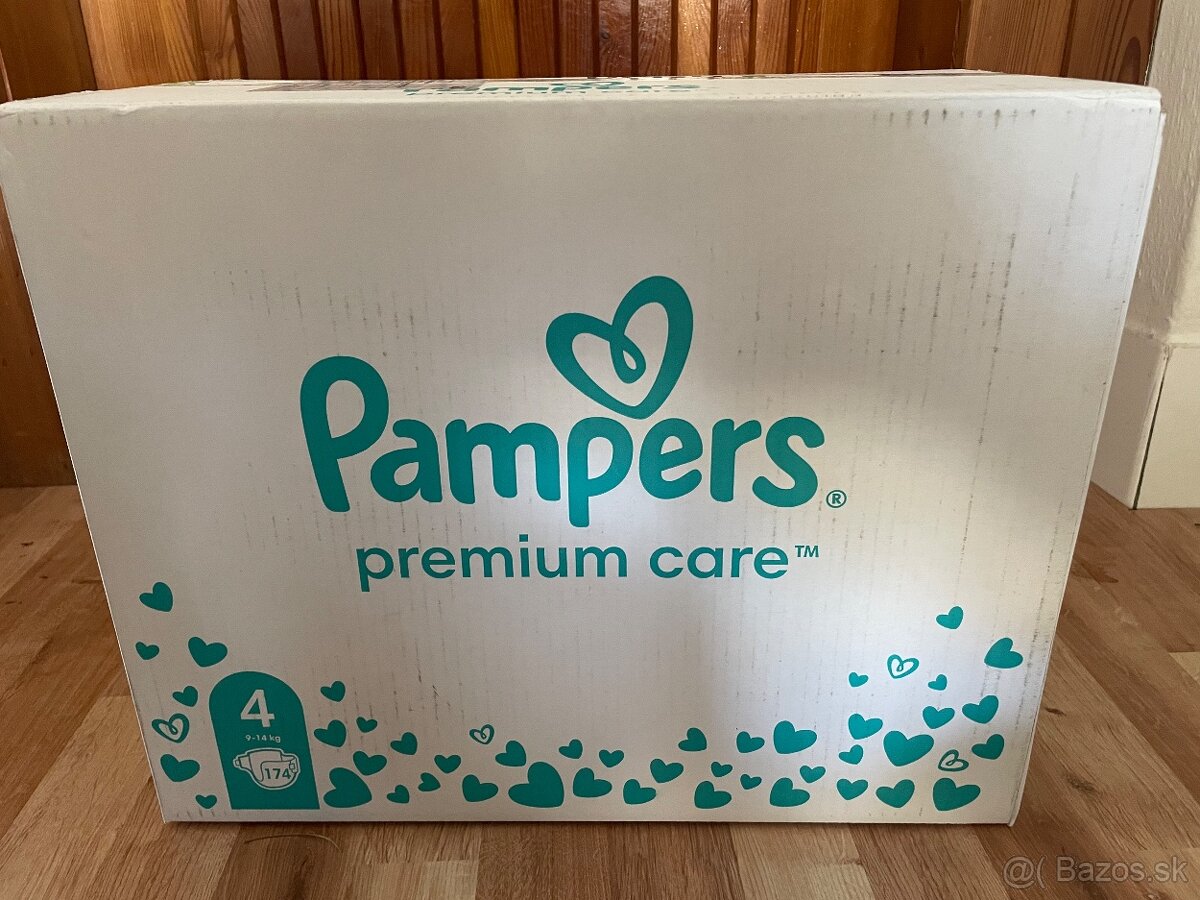 PAMPERS Premium care 4 9-14 kg 174 ks