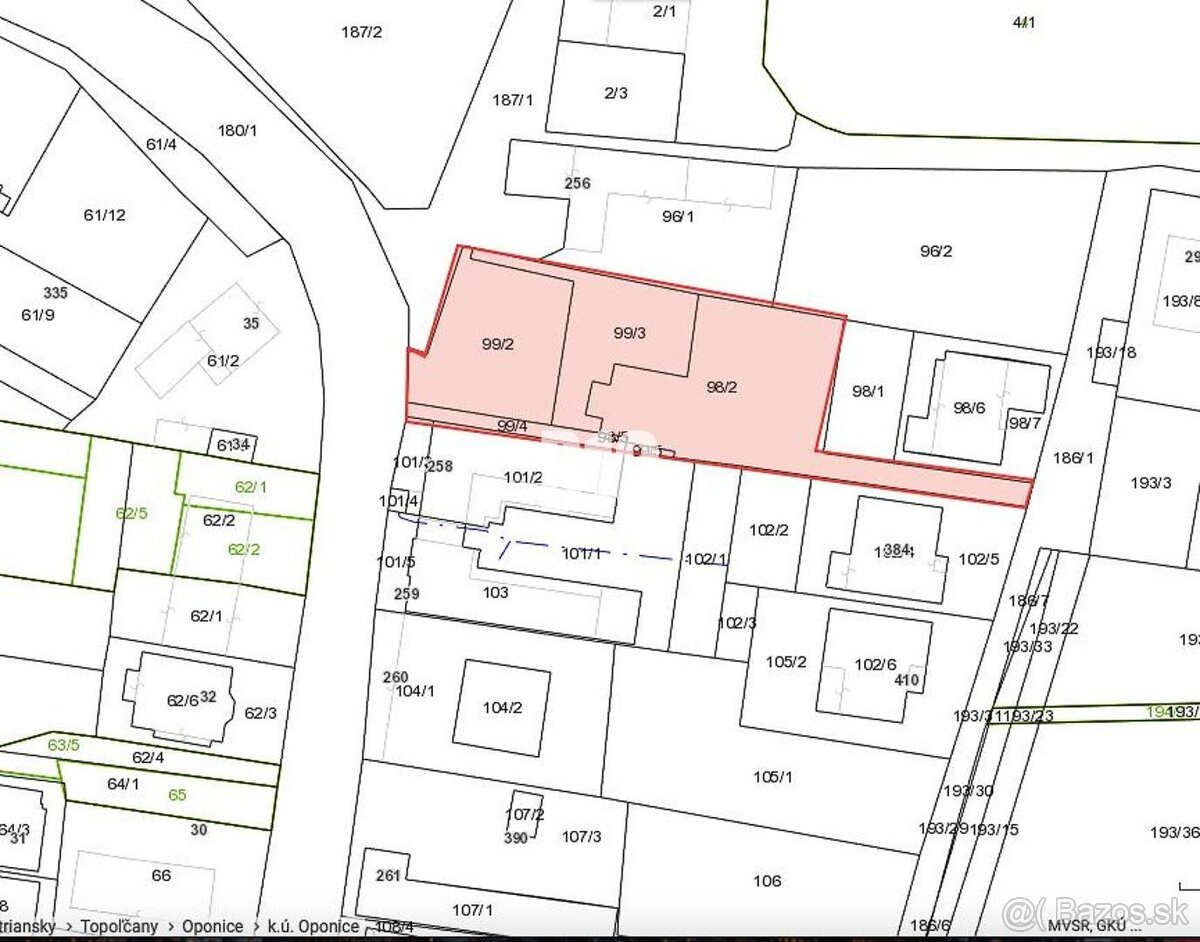 Krásny pozemok v centre obce Oponice - 1400 m2