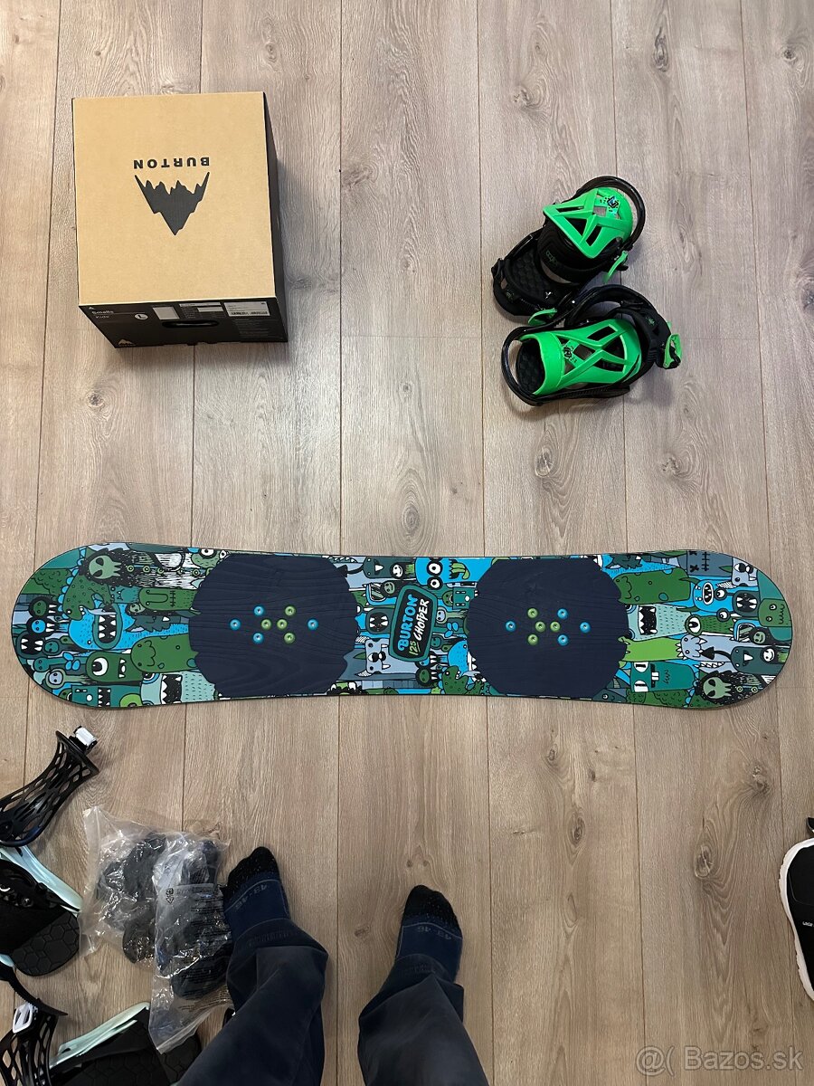 Detský snowboard Burton 125 + viazanie Nitro + topánky 37