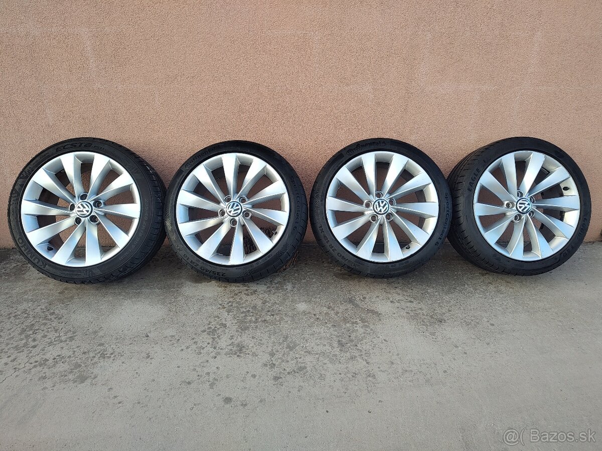 Predám kolesa Volkswagen 5x112 R18 Interlagos