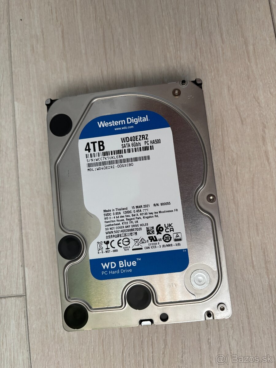 3.5" 4TB HDD Western Digital