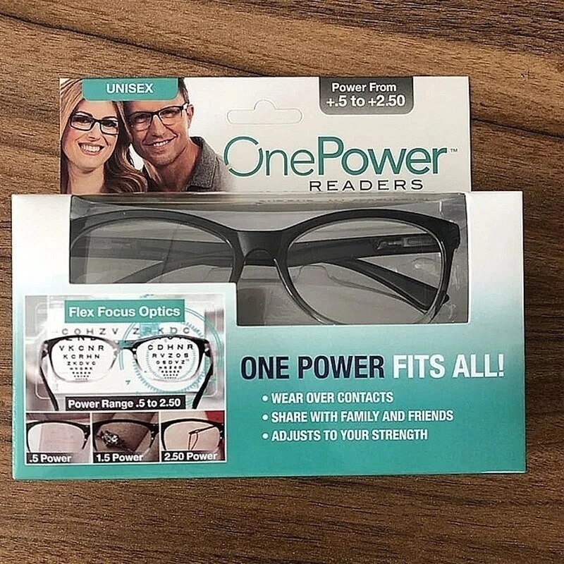 Nastaviteľné multifokálne okuliare OnePower Readers