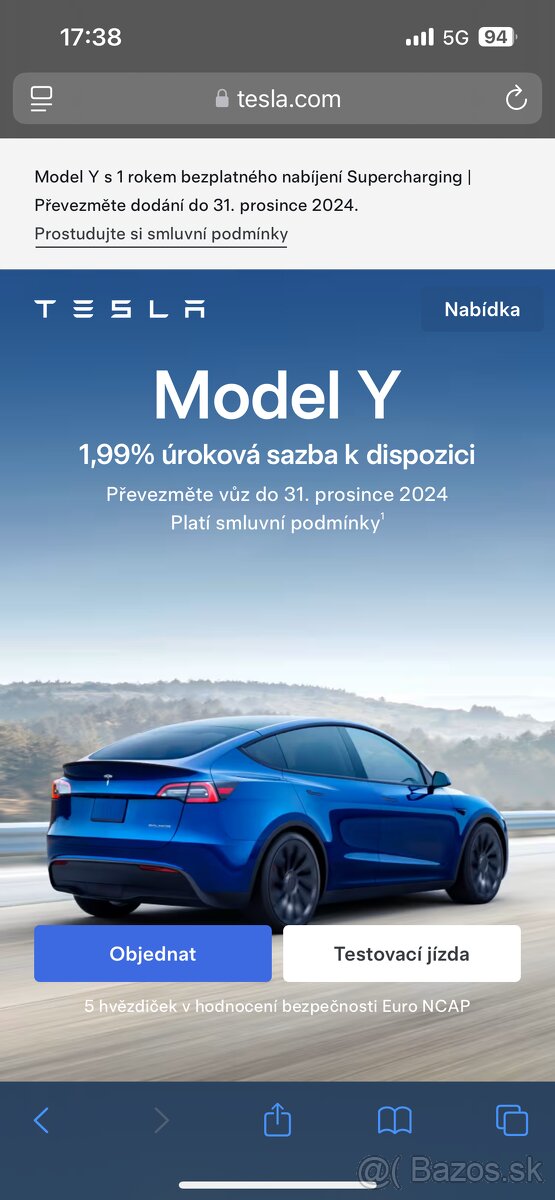 Tesla 3 Y X S zľava 500€ referát kód