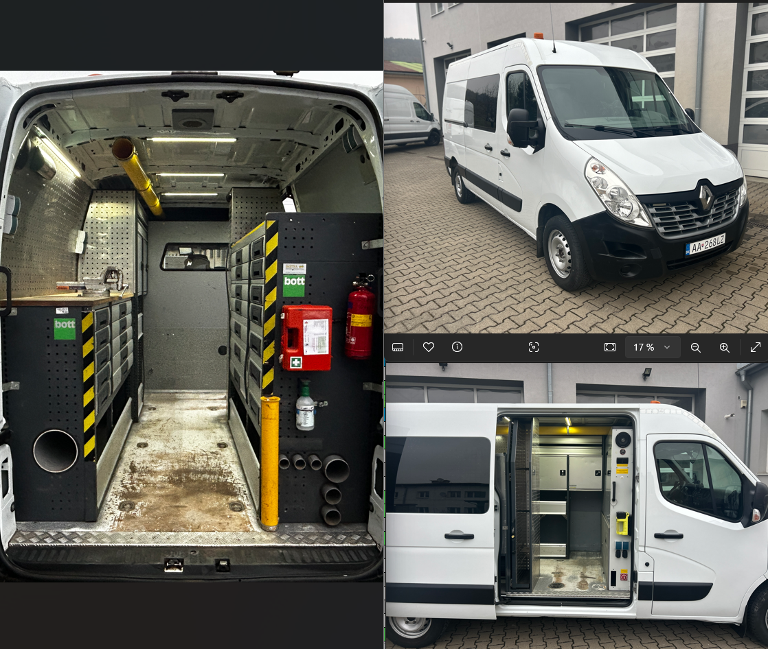 Renault Master 2.3 Dci,exkluzívna pojazdna dielňa BOTT, DPH