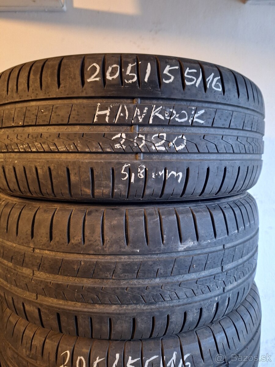 205/55/R16 letné 2ks  Hankook