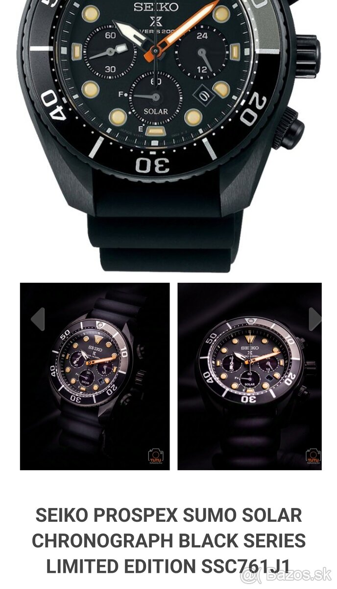 Seiko Prospex Black Series Limited Edition SSC761J1