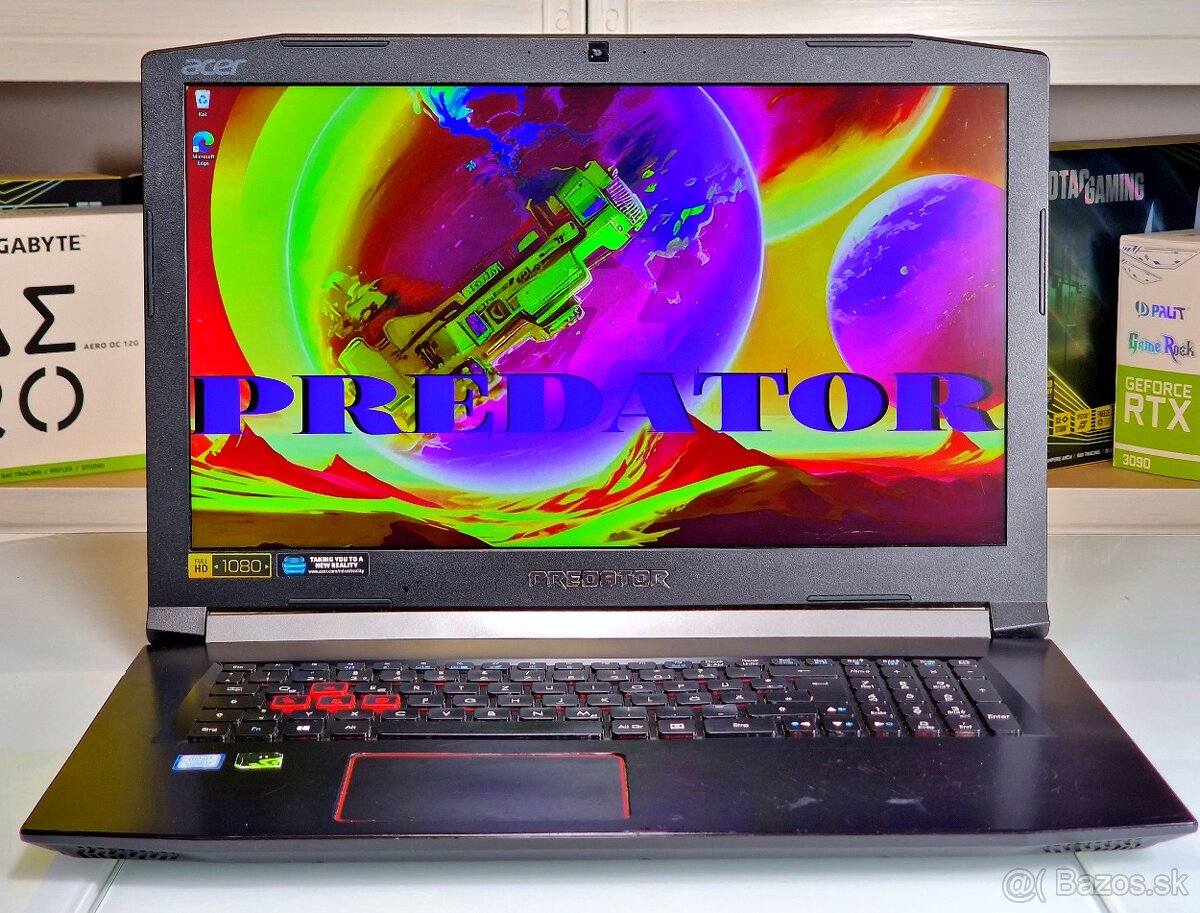 Herní notebook ACER PREDATOR 17,3" GTX 1050 4GB | SSD | 12G