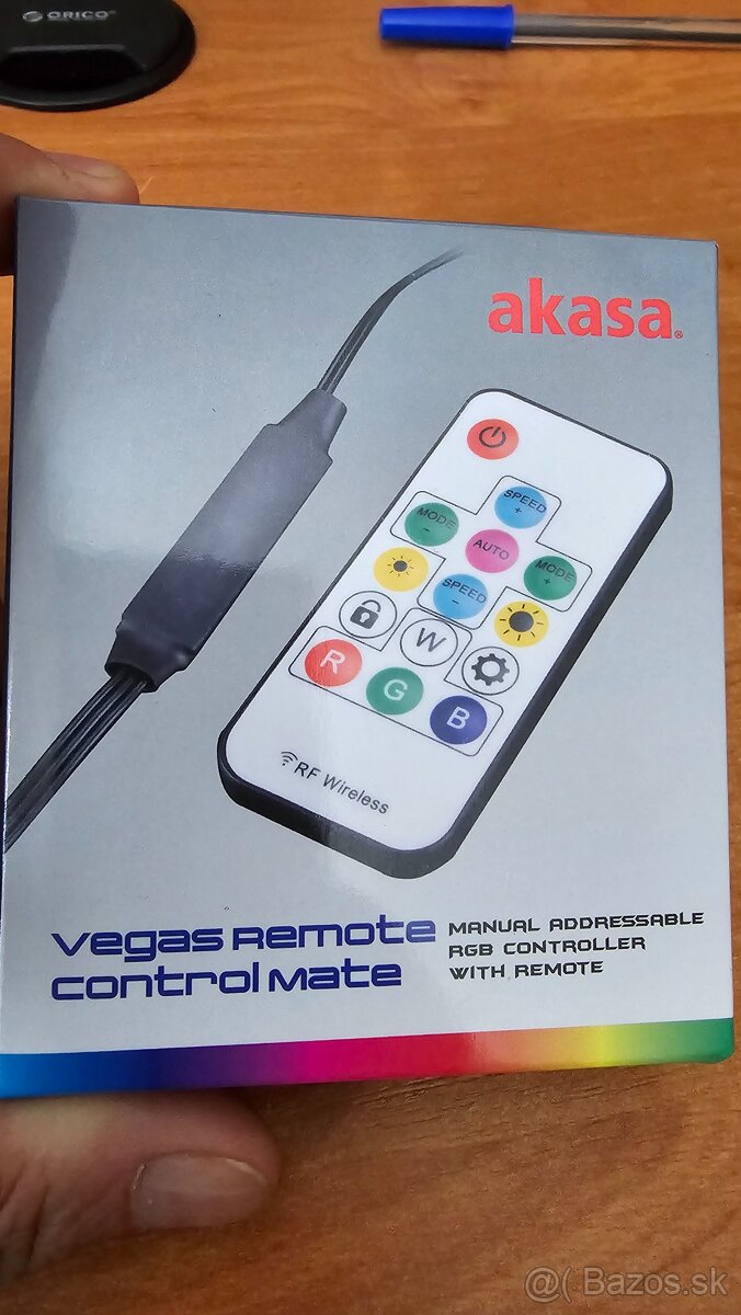 rgb kontroler Akasa ovládač Vegas Remote Control Mate, 3-Pin