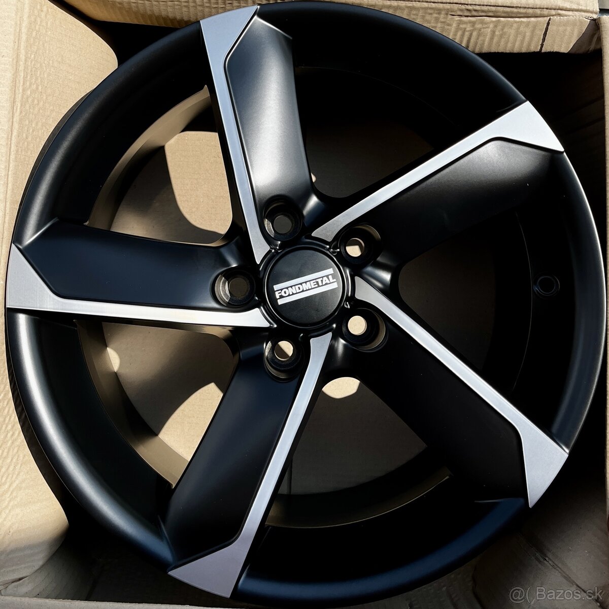 5x114,3 R17 7,5J ET35  Fondmetal 7900 Black Matt polished